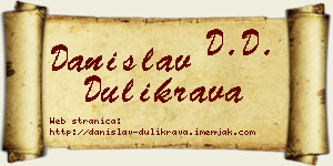 Danislav Dulikrava vizit kartica